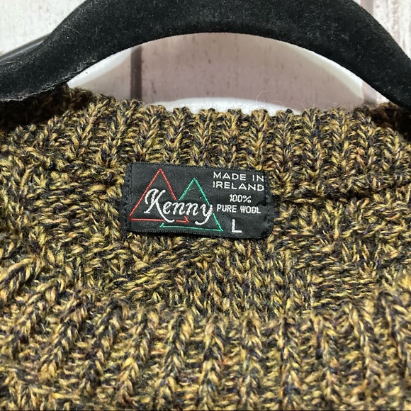 Kenny Pure Wool Pullover Sweater Mens L Ireland - Picture 6 of 6